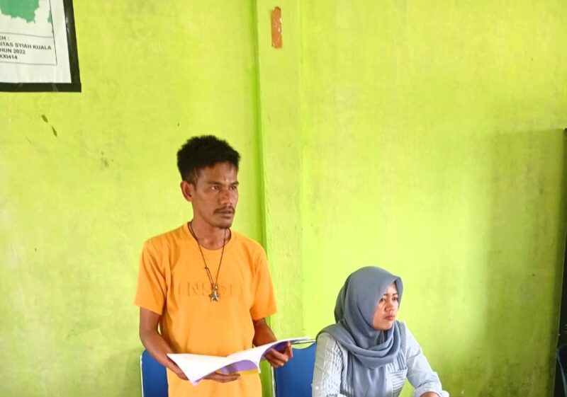 *dok pribadi. Satria ketua koperasi merah putih desa Buge Ara